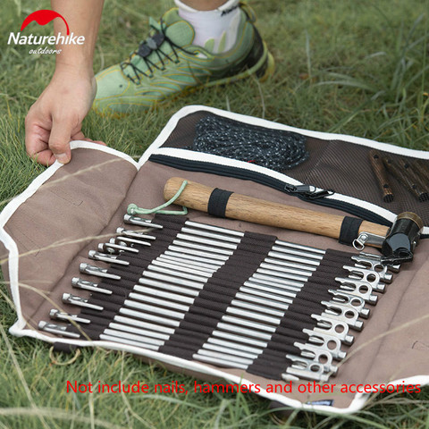 Naturerandonnée nouveau matériel de Camping en plein air sacs de rangement tente accessoires marteau vent corde tente chevilles ongles sac de rangement outil de Camping ► Photo 1/6