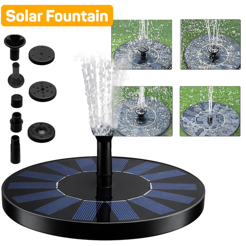 Fontaine solaire flottante, pour le jardin, fontaine d'eau, décoration d'étang de piscine, panneau solaire, pompe à eau ► Photo 1/6