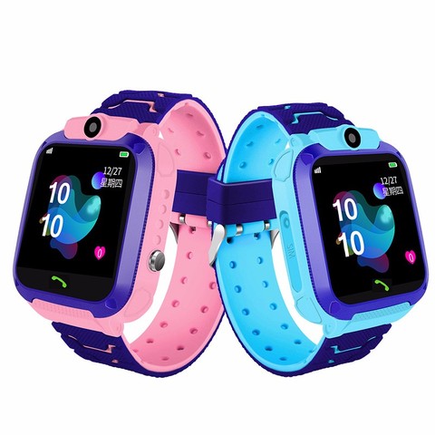 Montre connectée Q12 pour enfants, SOS, Anti-perte, horloge pour bébés, appels, localisation, localisation, carte Sim, jouet ► Photo 1/6