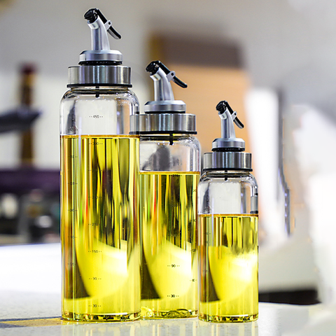 Bouteille d'assaisonnement, distributeur de Sauce, bouteilles de rangement en verre pour épices en verre, Spray d'huile vinaigre outils de cuisine créatifs ► Photo 1/6