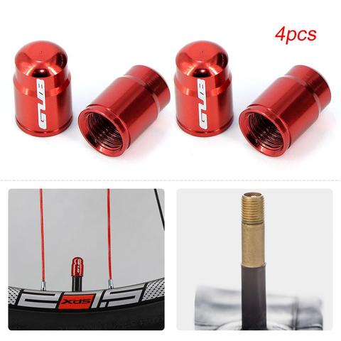 Capuchon de Valve de pneu de bicyclette, en aluminium, ultraléger, 4 pièces, capuchon de Valve de pneu de vélo de montagne, Schrader/Presta, protecteur de Valve, accessoires pour vtt ► Photo 1/6