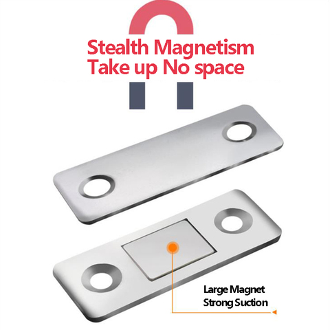 2pcs/Set Strong Door Closer Magnetic Door Catch Latch Door Magnet for Furniture Cabinet Cupboard with Screws Ultra Thin ► Photo 1/6