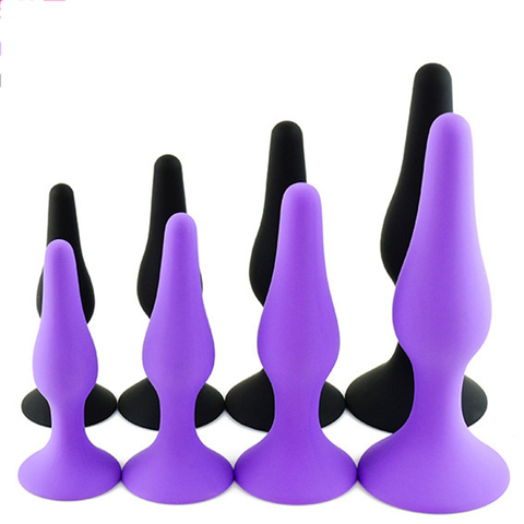 S/M/L/XL Silicone Plug Anal Godemichet Anal L'anus Stimulation Massage de La Prostate Sex Toys Pour femmes Hommes Gay Anal Dilatateur Produits Sexuels ► Photo 1/6