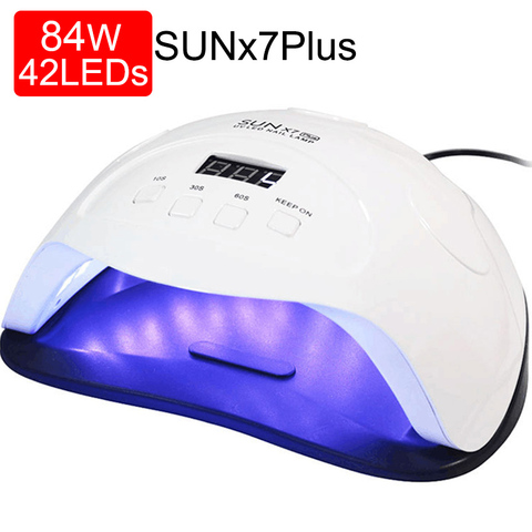 84/54/24W Pro UV lampe lampe LED pour ongles sèche-ongles pour tous les Gels vernis soleil lumière infrarouge détection 10/30/60s minuterie intelligente pour manucure ► Photo 1/6