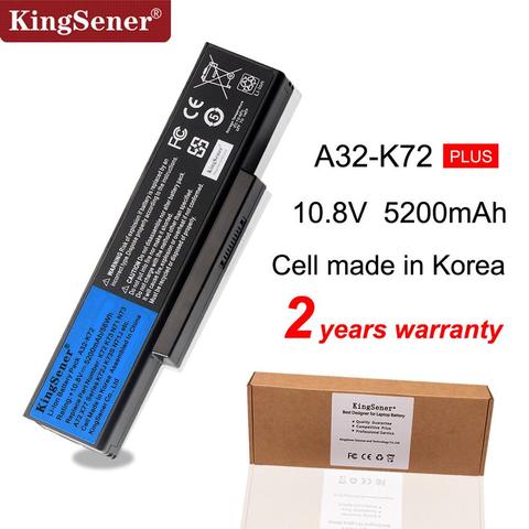 KingSener-batterie cellule coréenne A32-K72/A32-N71 pour ASUS K73E N71 N71J N71JA N71JQ N71JV N71V N71VG N73 N73F N73S N73SV X77JA ► Photo 1/6