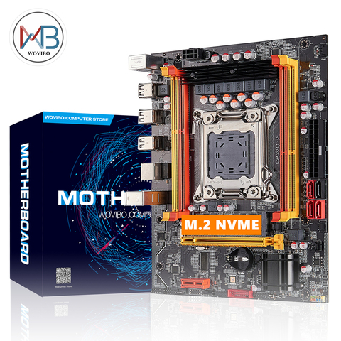 Carte mère X79 pour processeur Intel LGA 2011, puce DDR3 X79, puce mémoire SATA III PCI-E NVME M.2 ECC REG, pour processeur Intel LGA2011 I7, Xeon E5 ► Photo 1/5