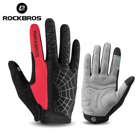 ROCKBROS-gants d'hiver pour hommes et femmes, avec enfilé à enfourcher de la moitié des doigts, équipement de sport pour faire du vélo, vtt et moto ► Photo 1/6