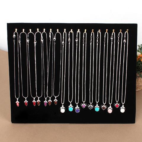 17 crochets bijoux présentoir/porte-collier/organisateur de bijoux/chaîne accrocher présentoir/pendentif chaîne présentoir/support pour boucle d'oreilles ► Photo 1/6