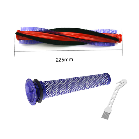 Brosse rouleau à poils 18.5cm/22.5cm, pour DYSON V6 ANIMAL FLUFFY DC59 DC62 SV03 ► Photo 1/5