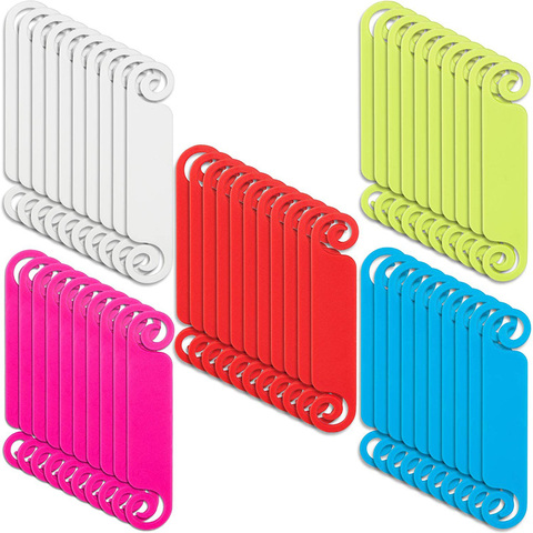 50 pièces étiquettes de câble étiquettes de gestion de câble étiquettes de câble multicolores étiquettes d'identification de cordon pour chargeur de téléphone d'ordinateur USB ► Photo 1/6