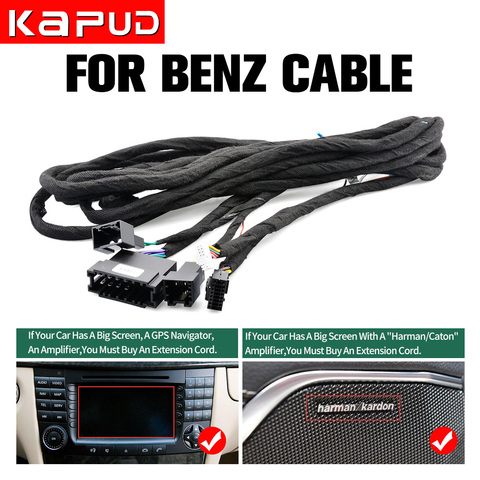 Câble d'extension 6M pour amplificateur à fibres optiques série Benz (convient uniquement aux GPS de Navigation DVD de voiture Kapud) ► Photo 1/6