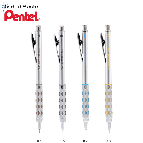 Pentel-crayon mécanique, dessin GraphGear 1000, utilisation étudiante, pas facile à casser, crayon mécanique 0.3 0.5 0.7 0.9mm, 1 pièce ► Photo 1/6