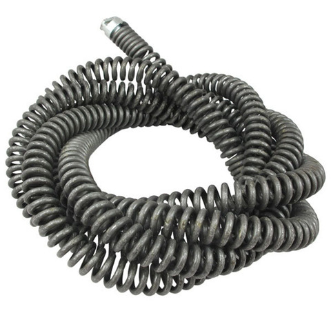 Nettoyeur d'égout Flexible à ressort en acier, 2.5M de Long, Extension serpent avec connecteur ► Photo 1/4