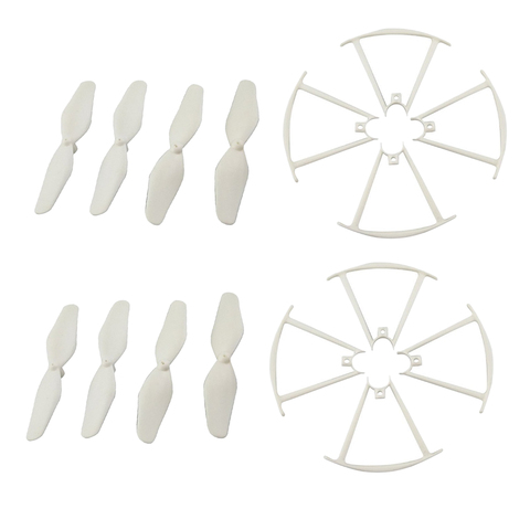 8 paires lames de protection et hélices hélice protecteur RC hélicoptère pièces pour SYMA X20 X20W RC Drone pièces ► Photo 1/1