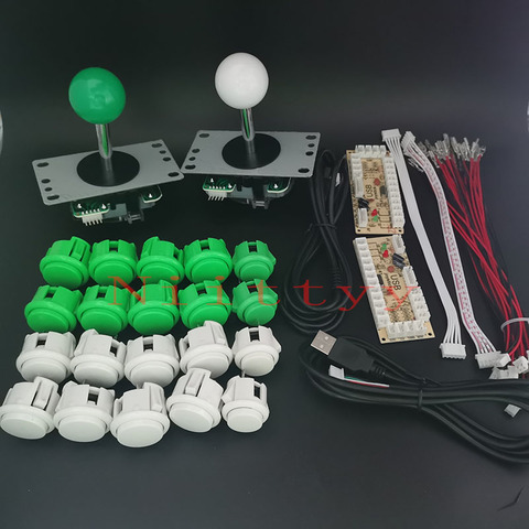 Kit de bricolage d'arcade joystick et boutons poussoirs,encodeur zéro retard, PC, PS3, Sanwa, console de jeu, ensemble à monter soi-même, expédition gratuite, ► Photo 1/6