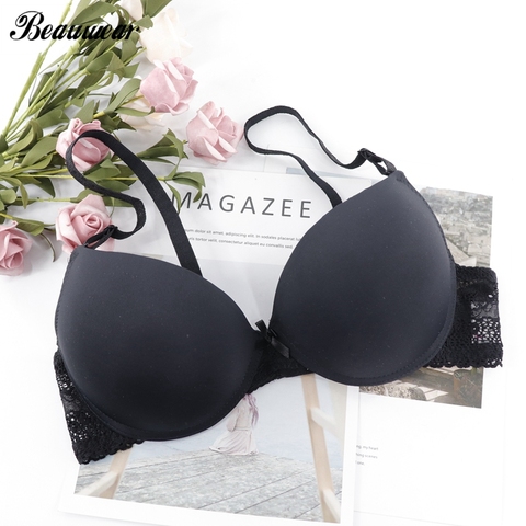 Beauwear B C petite poitrine taille femmes soutien-gorge mince tasse moule doux coton brassière évider sous-vêtements en dentelle Sexy dentelle Bh 34 36 38 ► Photo 1/6