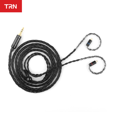 TRN T2 16 Core câble de mise à niveau HIFI plaqué argent 3.5/2.5/4.4mm prise connecteur MMCX/2Pin pour TRN VX V80 V90 BA5 ST1 V10 V20 M10 T2 ► Photo 1/6