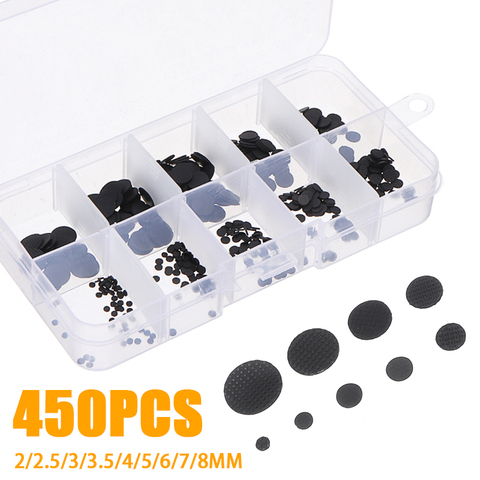 Kit de réparation de touches conductrices pour télécommande IR, 450 pièces, 2-8mm, différentes tailles, boutons en caoutchouc ► Photo 1/6