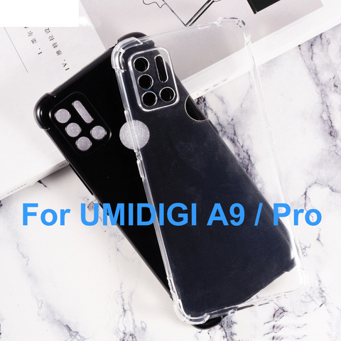 Coque de téléphone pour UMIDIGI A9, étui en Silicone souple TPU, Coque de protection transparente, protection anti-choc pour UMI A9 Pro ► Photo 1/6