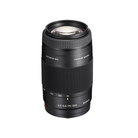 Sony – objectif Zoom Super téléobjectif 75-300mm f/4.5-5.6, pour appareil photo reflex numérique Sony Alpha ► Photo 1/4