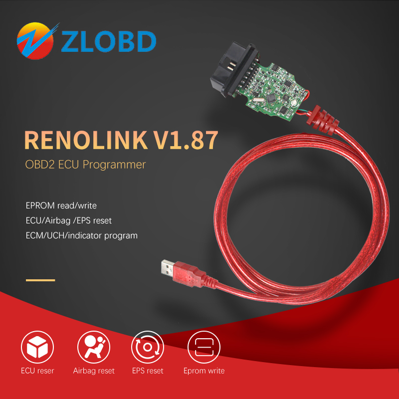 Renolink v1.87 renolink V152 OBD2 pour Renault ECU programmeur V1