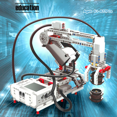 Série de programmation, modèle de robots EV3, blocs de construction éducatifs, Compatible avec les jouets robotiques de base classiques EV6 45544 ► Photo 1/6