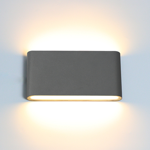 Applique murale imperméable en aluminium conforme à la norme IP65, éclairage pour l'intérieur, éclairage décoratif, pour l'intérieur, une chambre à coucher, un couloir, une véranda, 6/12W, mur LED ► Photo 1/6
