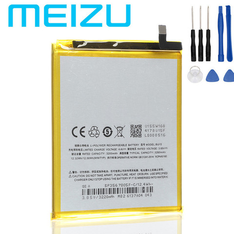 Meizu – batterie d'origine 100% mAh BU15 pour téléphone portable Meizu U20, dernière Production, haute qualité, avec numéro de suivi, 3260 ► Photo 1/3