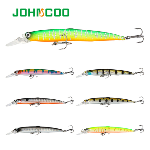 Wobbler leurre de pêche 95mm 6.5g roulant Jerkbait suspendre méné bar brochet appât matériel de pêche ► Photo 1/6