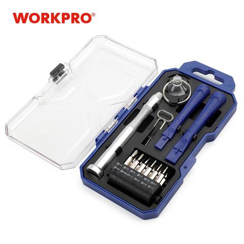 WORKPRO 18 pc Tournevis pour iphone ipad Téléphone Intelligent Trousses D'outils de Réparation Fendue Phillips Torx Triangle Embouts Ventouses ► Photo 1/4