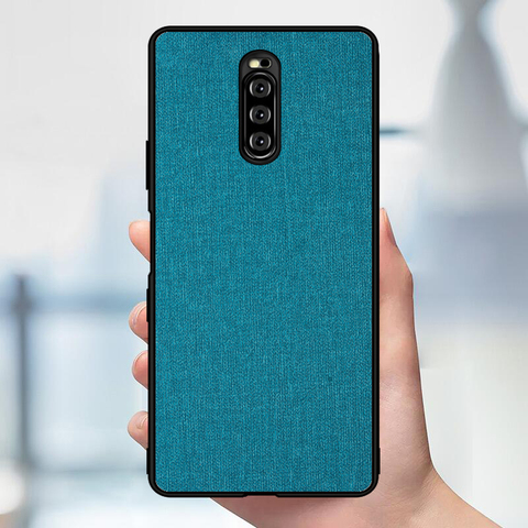 Étui de protection complet pour Sony Xperia 1 étui J9110 luxe mode tissé design couverture arrière pour Sony Xperia1 coque de téléphone 6.5 pouces ► Photo 1/6