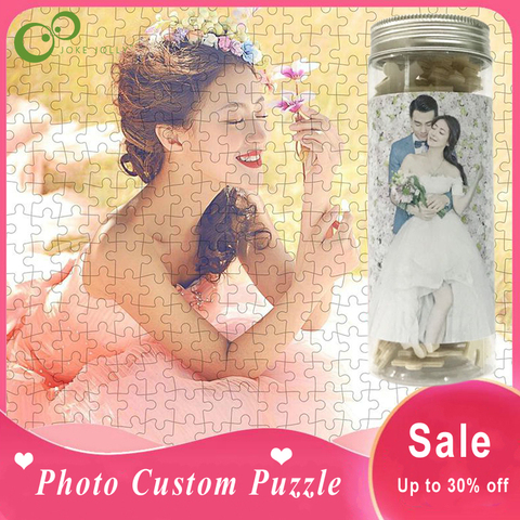 Photo personnalisé en bois personnalisé Puzzle Tube Puzzle image bricolage jouets pour adultes décoration cadeau à collectionner GYH ► Photo 1/6