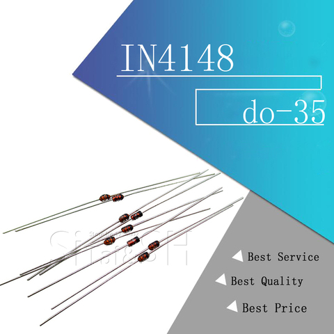 Diodes de commutation haute vitesse, do-35/1N4148/IN4148, 100 unités ► Photo 1/2