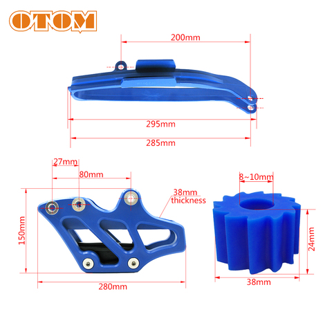 OTOM – Guide de protection de chaîne de moto, bras oscillant, pignon inférieur coulissant pour Yamaha WR250F YZ250FX WR450F YZ450FX YZ250F YZ450F ► Photo 1/6