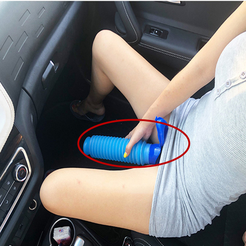 Poche d'urine Portable pour l'extérieur, 750ML, pour femmes, hommes et enfants, Mini-toilette pour camping de voyage, randonnée, pot d'entraînement, pliable, ansblue ► Photo 1/6