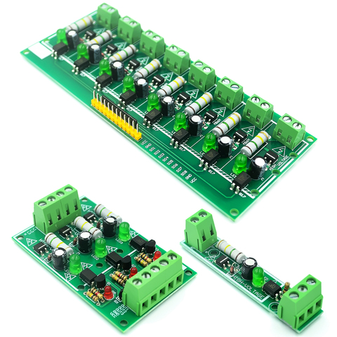 220V 1/3/8 canaux MCU TTL niveau 8 Ch optocoupleur carte d'essai d'isolement testeur de détection isolé Module de processeurs PLC ► Photo 1/6