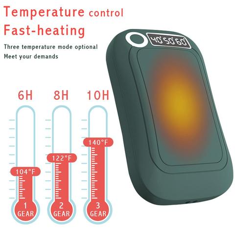 10000mAh 5V/2A USB Rechargeable électrique chauffe-mains batterie externe élégant Portable chauffe-mains pour cadeaux et Sports de plein air ► Photo 1/6