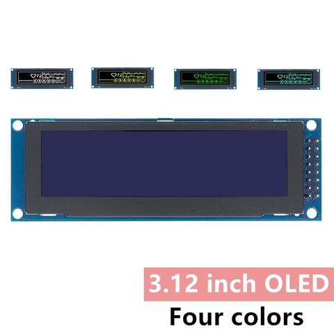 Écran LCD OLED véritable de 3.12 pouces, 256x64 px, Module d'affichage graphique à 25664 points, LCM, SSD1322, contrôleur, Support SPI ► Photo 1/6