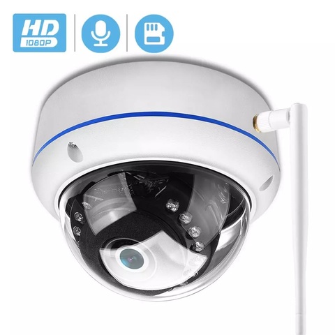 BESDER 1080P caméra IP anti-vandalisme Wifi ONVIF P2P TF fente pour carte CCTV dôme caméra sans fil filaire Audio enregistré caméra de sécurité ► Photo 1/6
