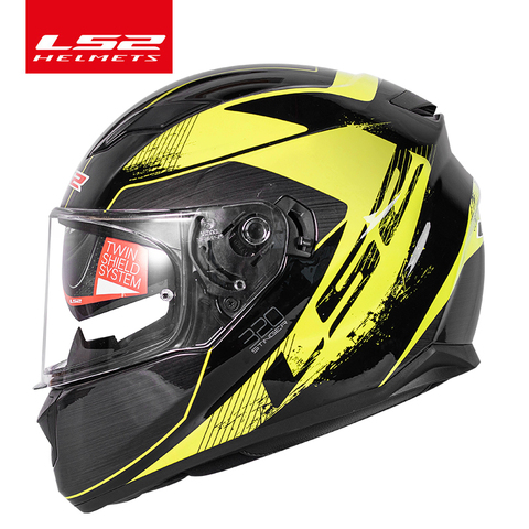 Casque de moto à double objectif, magasin Global LS2 FF328 Stream, visière solaire intégrée, casque de moto approuvé DOT ► Photo 1/3