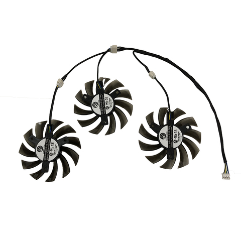 3 Pièces/ensemble 4Pin PLD08010S12HH 75MM R9 380X Ventilateur Refroidisseur Pour Gigabyte GTX670 GTX680 GTX760 Ti G1 GTX 770/780Ti Carte Graphique Remplacer ► Photo 1/5