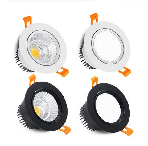 Spot lumineux Led encastrable avec technologie COB, éclairage d'intérieur, luminaire de plafond, 3/5/7/9/12/15w, AC85-265V ► Photo 1/6