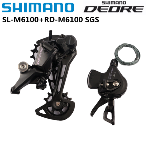 2022 nouveau SHIMANO DEORE SL M6100 RD M6100 12S groupe vtt VTT groupe 12S M6100 dérailleur arrière M6100 manette de vitesse levier ► Photo 1/3