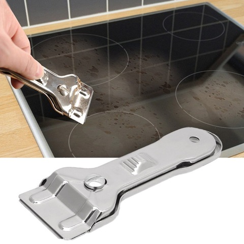 Décapant multifonction de grattoir de plaque de cuisson en céramique de verre avec la lame pour nettoyer le couteau utilitaire d'outils de cuisinière de four ► Photo 1/6