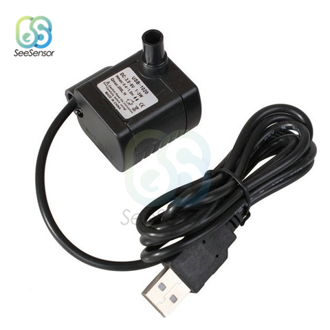 Pompe à eau Submersible 3.5V-9V 3W, USB, sans balais, en plastique, pour Aquarium, fontaine, étang ► Photo 1/3