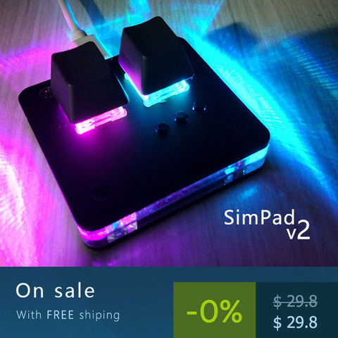 Simbad-Mini clavier de jeu OSU pour testeur d'axe tactile, clavier de jeu, prise en charge Osu, Switch cheermx rouge, mécanique de jeu ► Photo 1/6