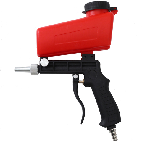 WENXING 90psi Portable pistolet de sablage par gravité outil pneumatique petit pistolet de sablage réglable sableuse ► Photo 1/6