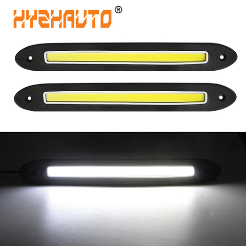 HYZHAUTO – bande lumineuse LED anti-brouillard pour voiture, étanche, Flexible, blanche, dc 12v, 2 pièces ► Photo 1/6