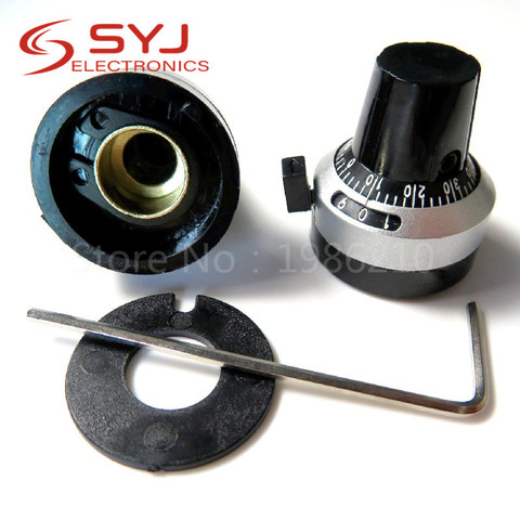 3590S-2 3590S série précision multi-tours potentiomètre 10 anneau réglable résistance + tours comptage cadran rotatif 6.35mm bouton ► Photo 1/1