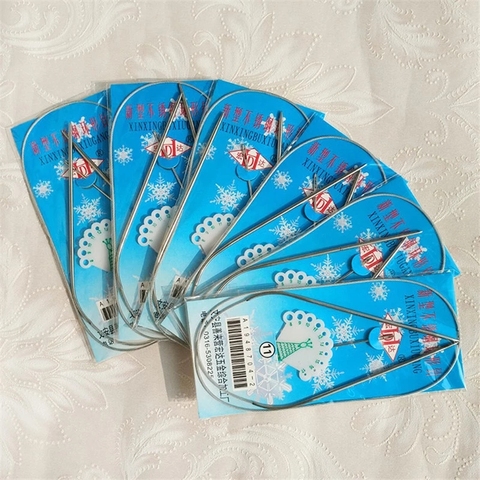 Aiguilles à tricoter circulaires en acier inoxydable, 13 tailles, aiguilles à Crochet pour épingles à tricoter, outils de couture, offre spéciale ► Photo 1/6